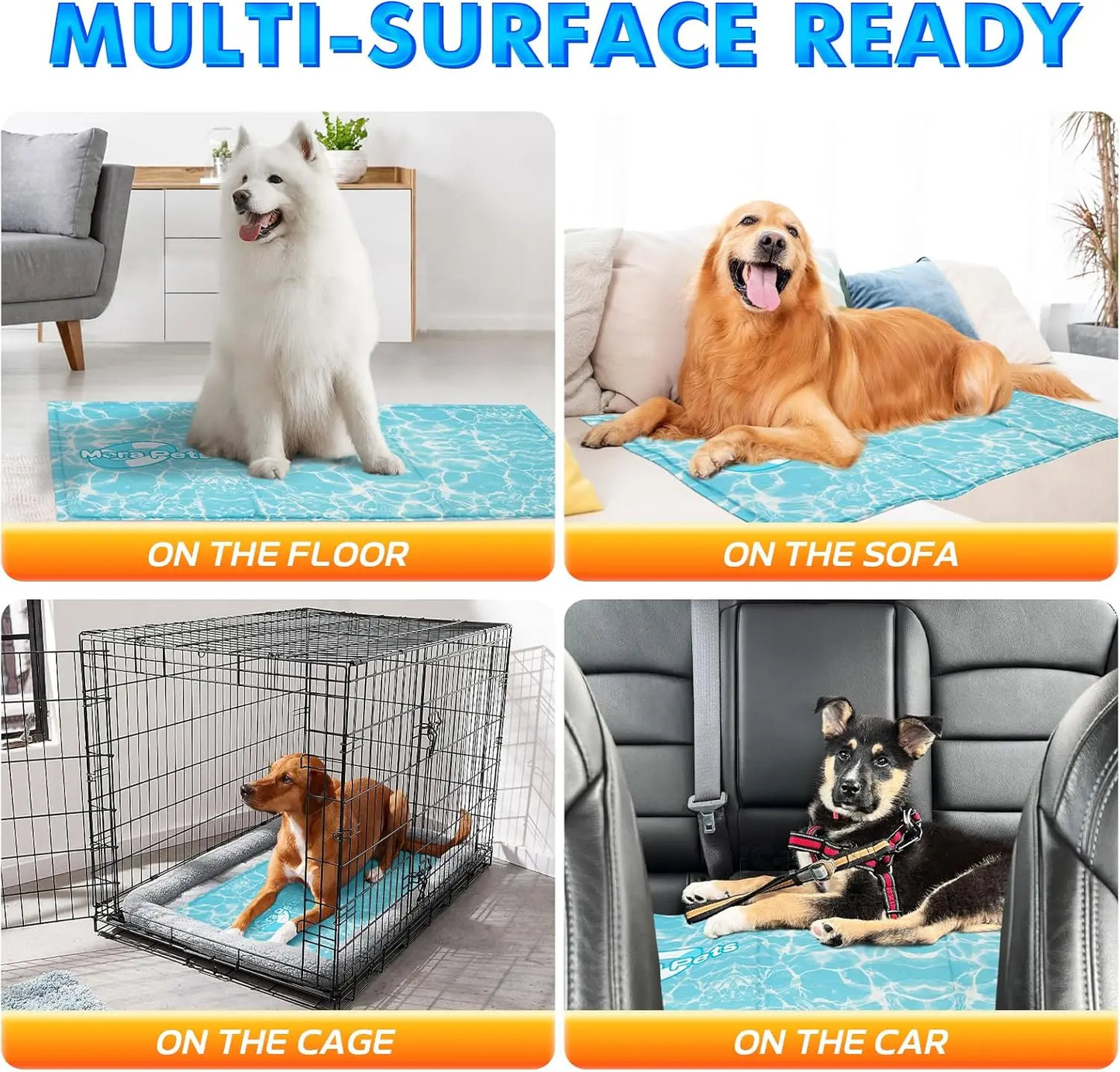 Self - Cooling Gel Pet Mat 65 × 50 cm – Non - Toxic, Scratch - Resistant (M) - mafooouk