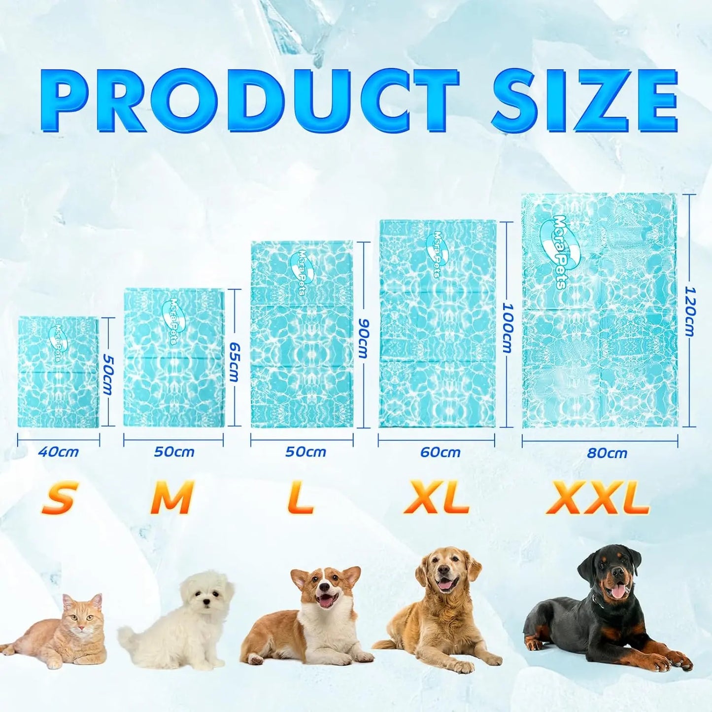 Self - Cooling Gel Pet Mat 65 × 50 cm – Non - Toxic, Scratch - Resistant (M) - mafooouk
