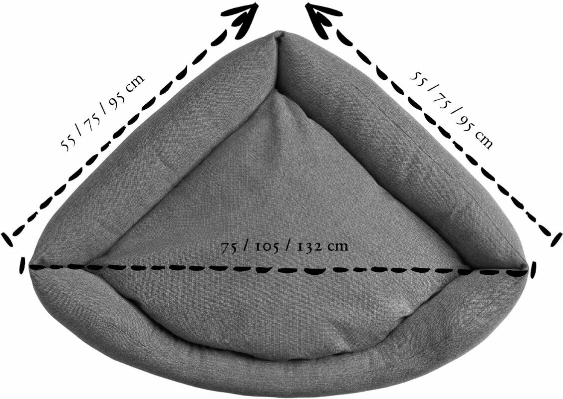 Triangular Corner Dog Bed for Large Dogs – Space - Saving, Washable Cover, Non - Slip - mafooouk