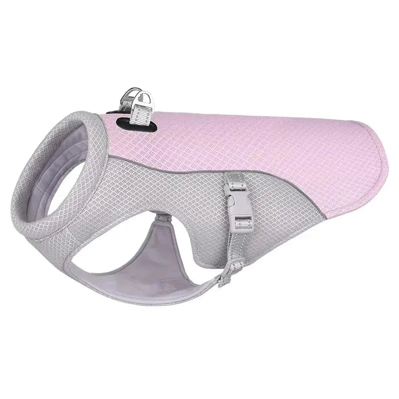 Dog Cooling Vest Harness – Breathable 3-Layer Evaporative Cooling Jacket for Dogs & Cats (XS–XL) mafooouk