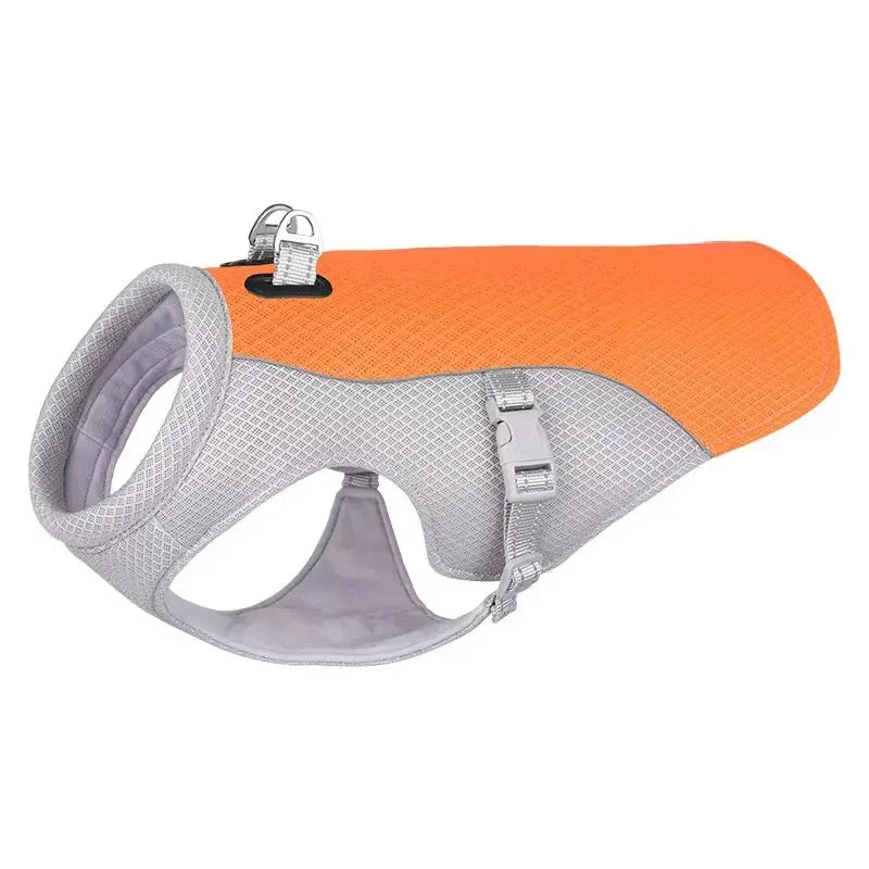 Dog Cooling Vest Harness – Breathable 3-Layer Evaporative Cooling Jacket for Dogs & Cats (XS–XL) mafooouk