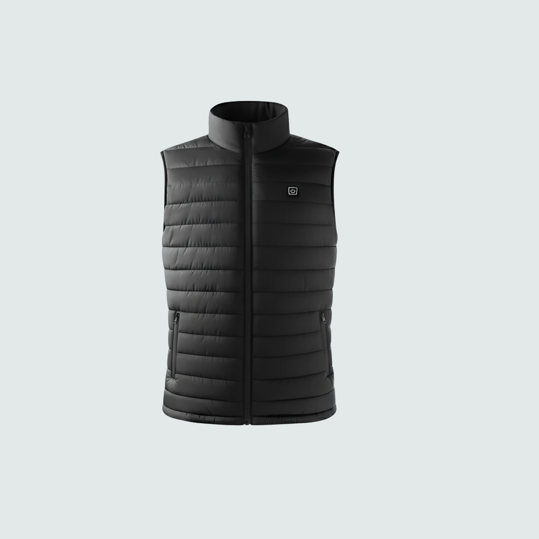 Heated Gilet Pro for Men – 6 Heat Zones, 3 Levels, 10h Battery