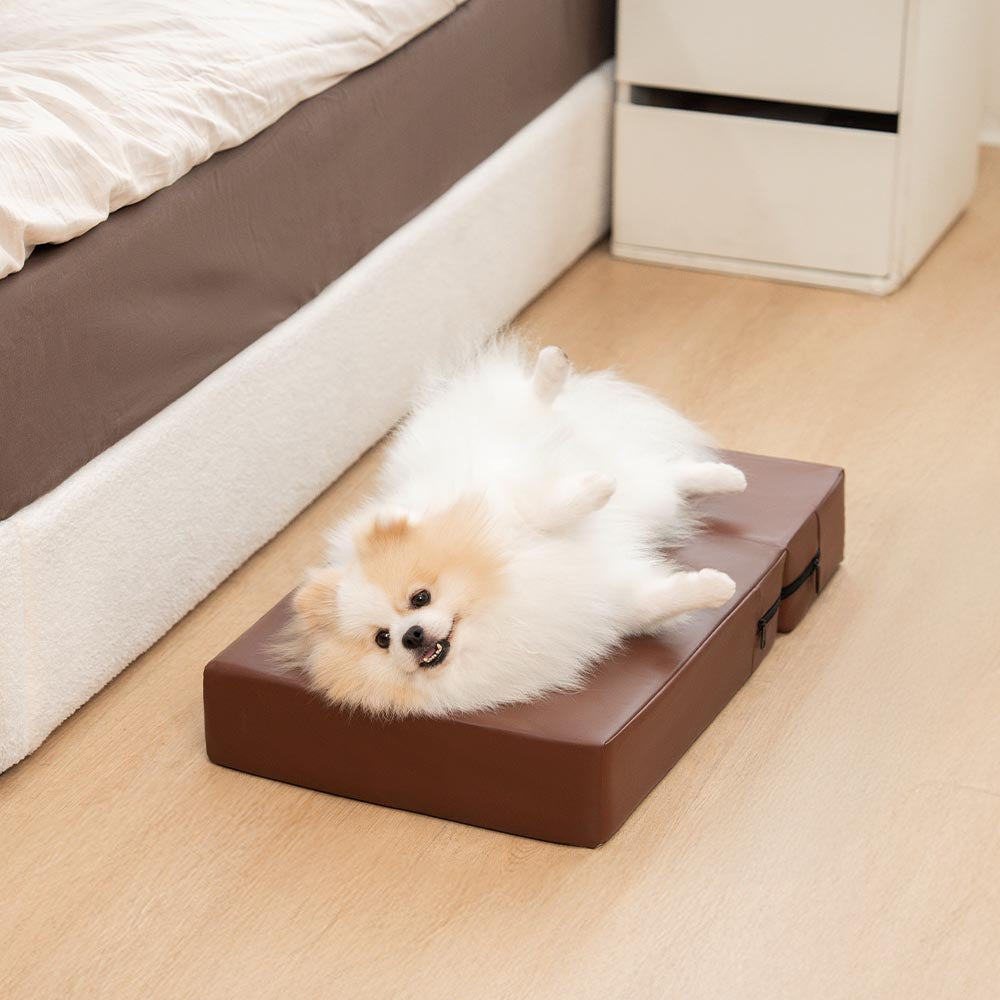 Dog Stairs for Bed & Sofa – Waterproof Washable PU Leather Modular Multi-Level Pet Steps