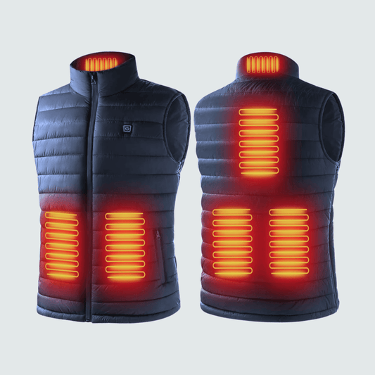 Heated Gilet Pro for Men – 6 Heat Zones, 3 Levels, 10h Battery