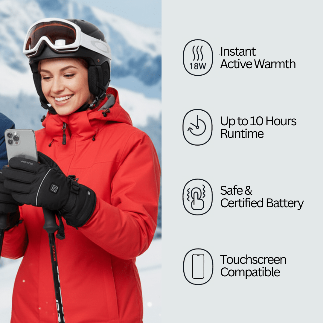 Heated Gloves Pro – Unisex Waterproof Touchscreen Winter Gloves