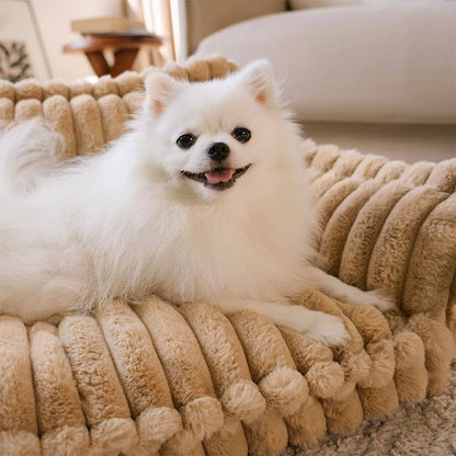 Orthopedic Dog Sofa Bed – Large Washable Fluffy Pillow Pet Sofa with Removable Cover