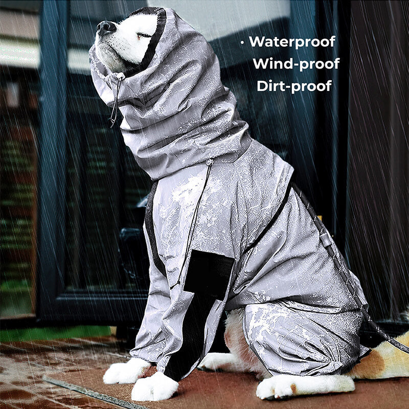 Reflective All-weather Waterproof Cool Dog Accessories Rain Coat