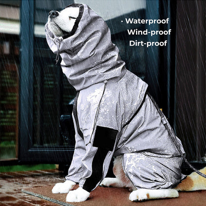 Reflective All-weather Waterproof Cool Dog Accessories Rain Coat