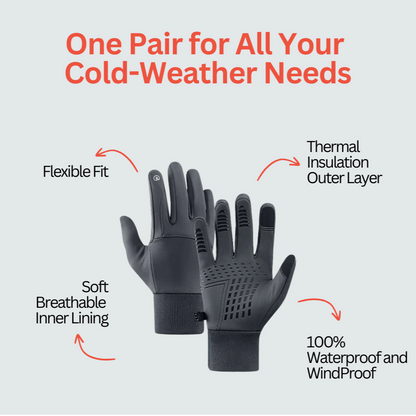 Thermal Gloves Pro – Unisex Waterproof Touchscreen Winter Gloves