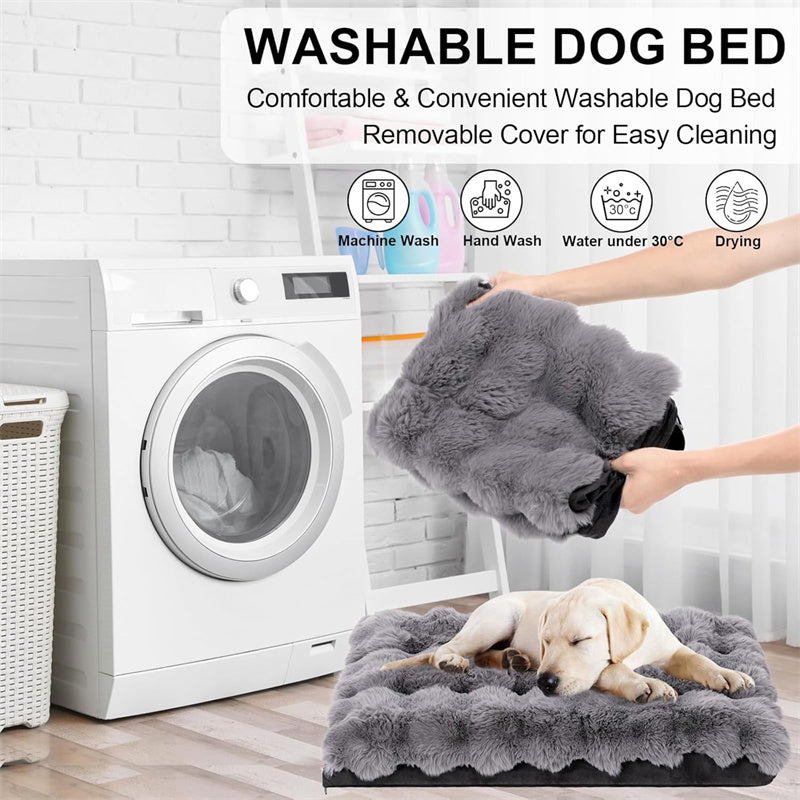 Orthopedic Dog Bed – Luxury Plush Washable Sofa Bed with Non-Slip Waterproof Base