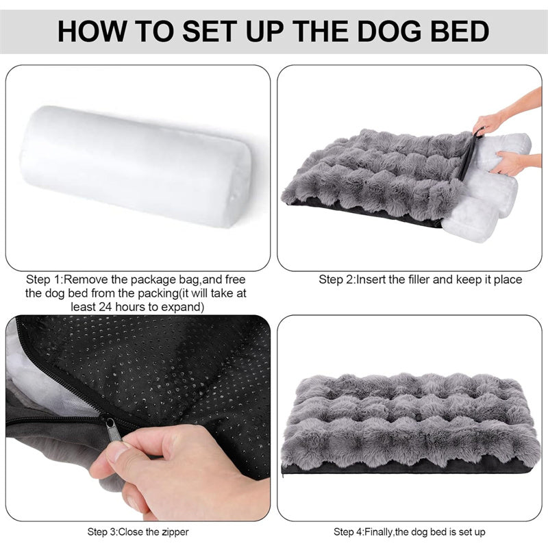 Orthopedic Dog Bed – Luxury Plush Washable Sofa Bed with Non-Slip Waterproof Base