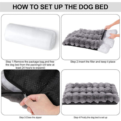 Orthopedic Dog Bed – Luxury Plush Washable Sofa Bed with Non-Slip Waterproof Base