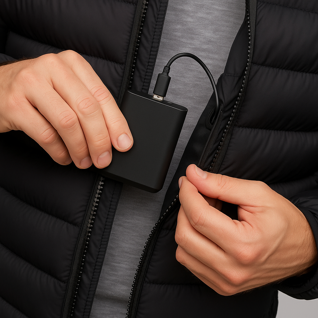 Heated Jacket Pro for Men – 12 Zones, 3 Heat Levels, 10h Battery