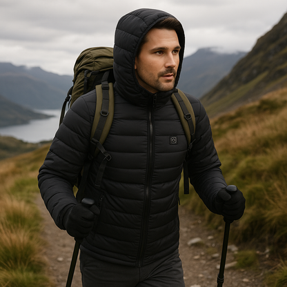Heated Jacket Pro for Men – 12 Zones, 3 Heat Levels, 10h Battery