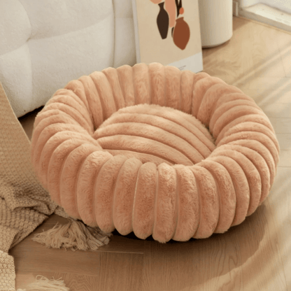 Donut Dog Bed – Calming Plush Round Washable Pet Sofa with Orthopedic Joint Support