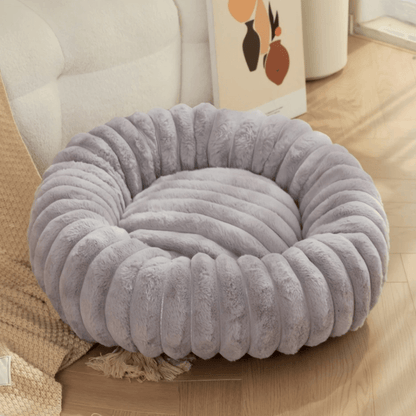 Donut Dog Bed – Calming Plush Round Washable Pet Sofa with Orthopedic Joint Support