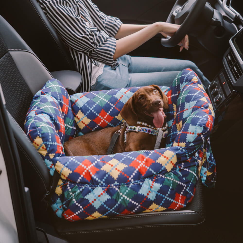 Portable Leisure Outing Pet Booster Dog Car Seat Bed
