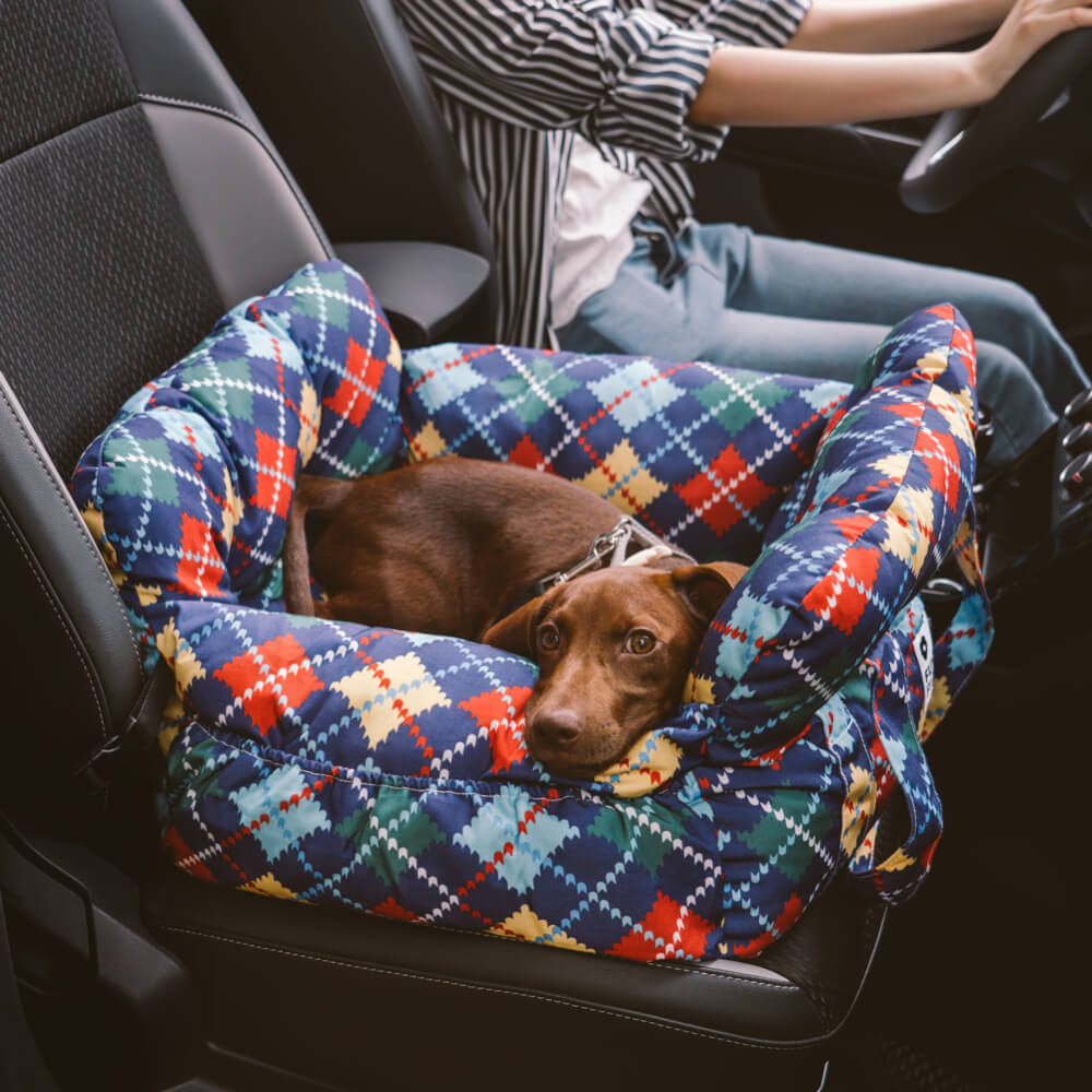 Portable Leisure Outing Pet Booster Dog Car Seat Bed