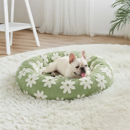 Calming Dog Bed – Anti-Anxiety Plush Washable Nest with Orthopedic Support for Small to XL Dogs