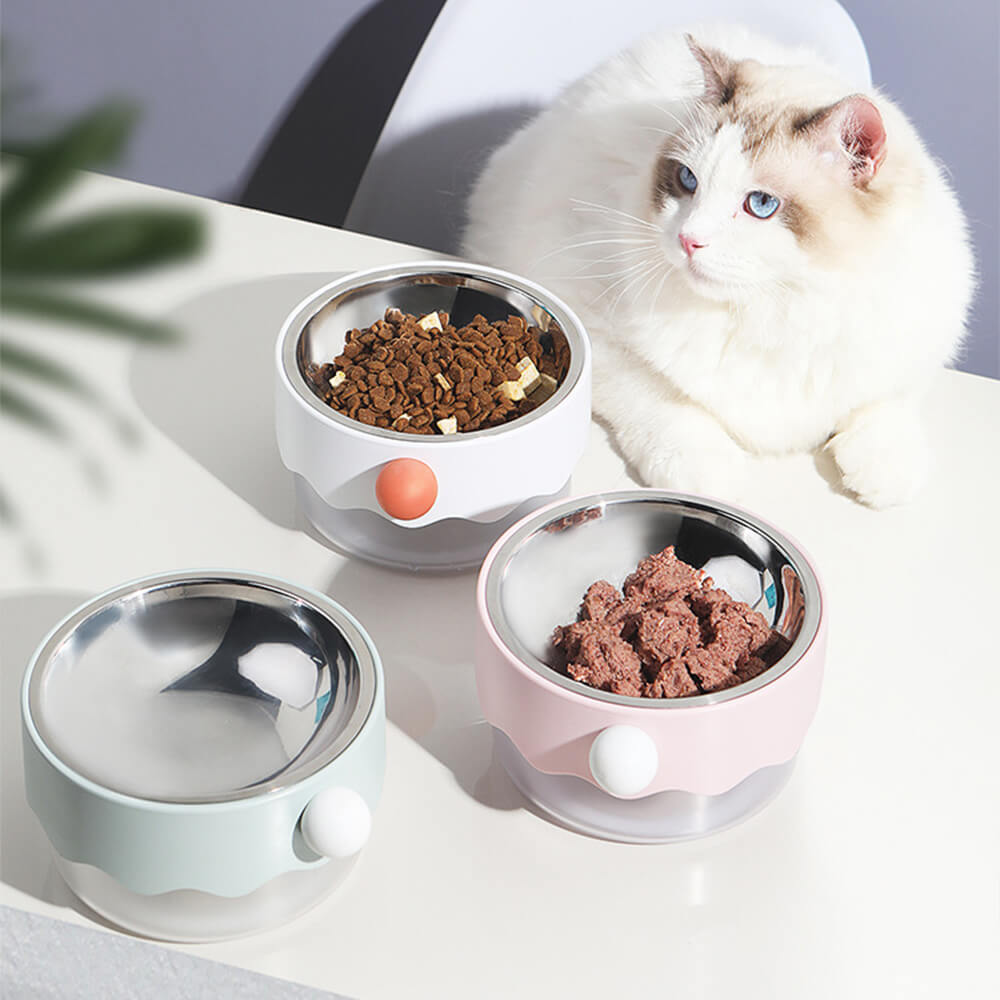 Removable Double-Layer Dog Bowl – Stainless, Non-Slip