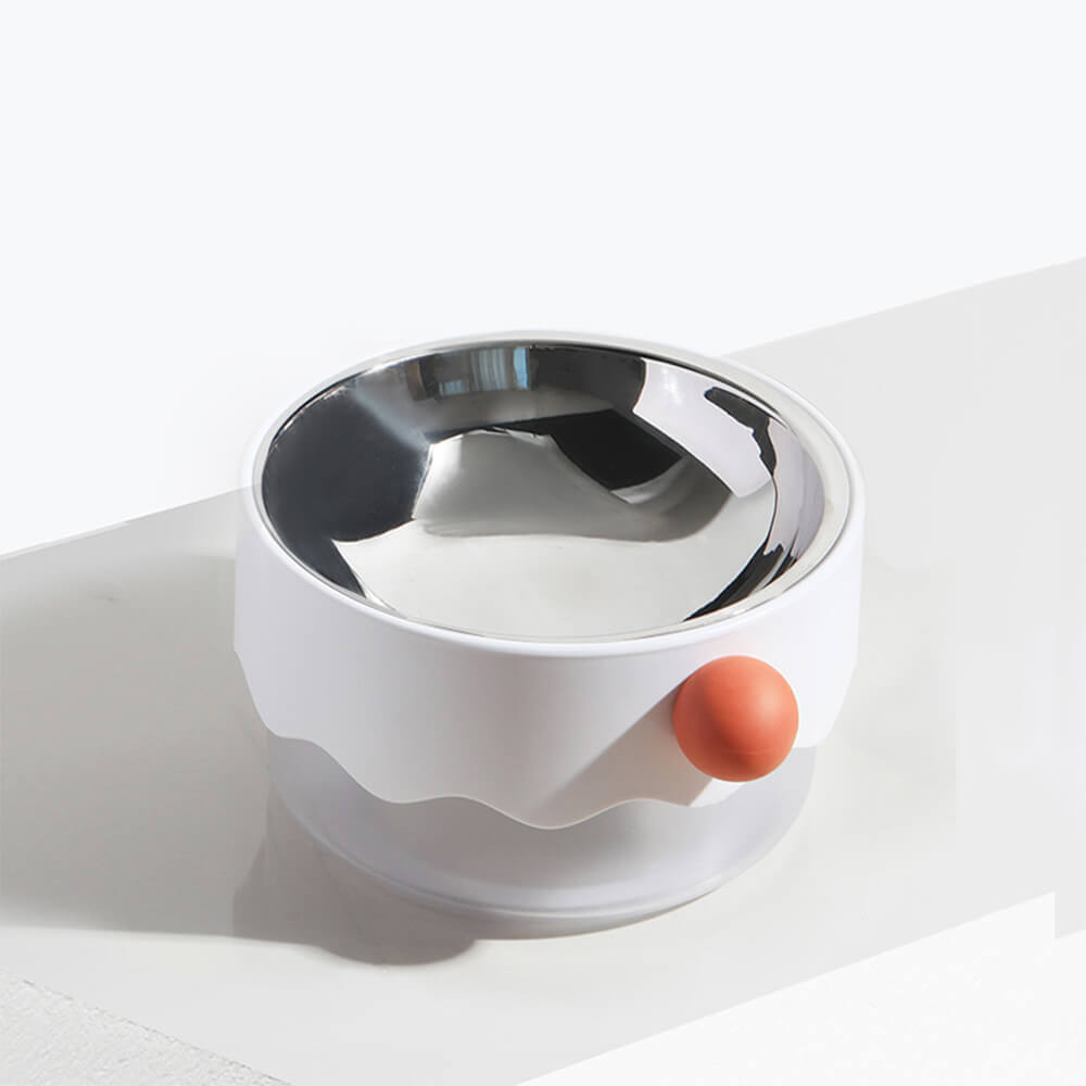 Removable Double-Layer Dog Bowl – Stainless, Non-Slip