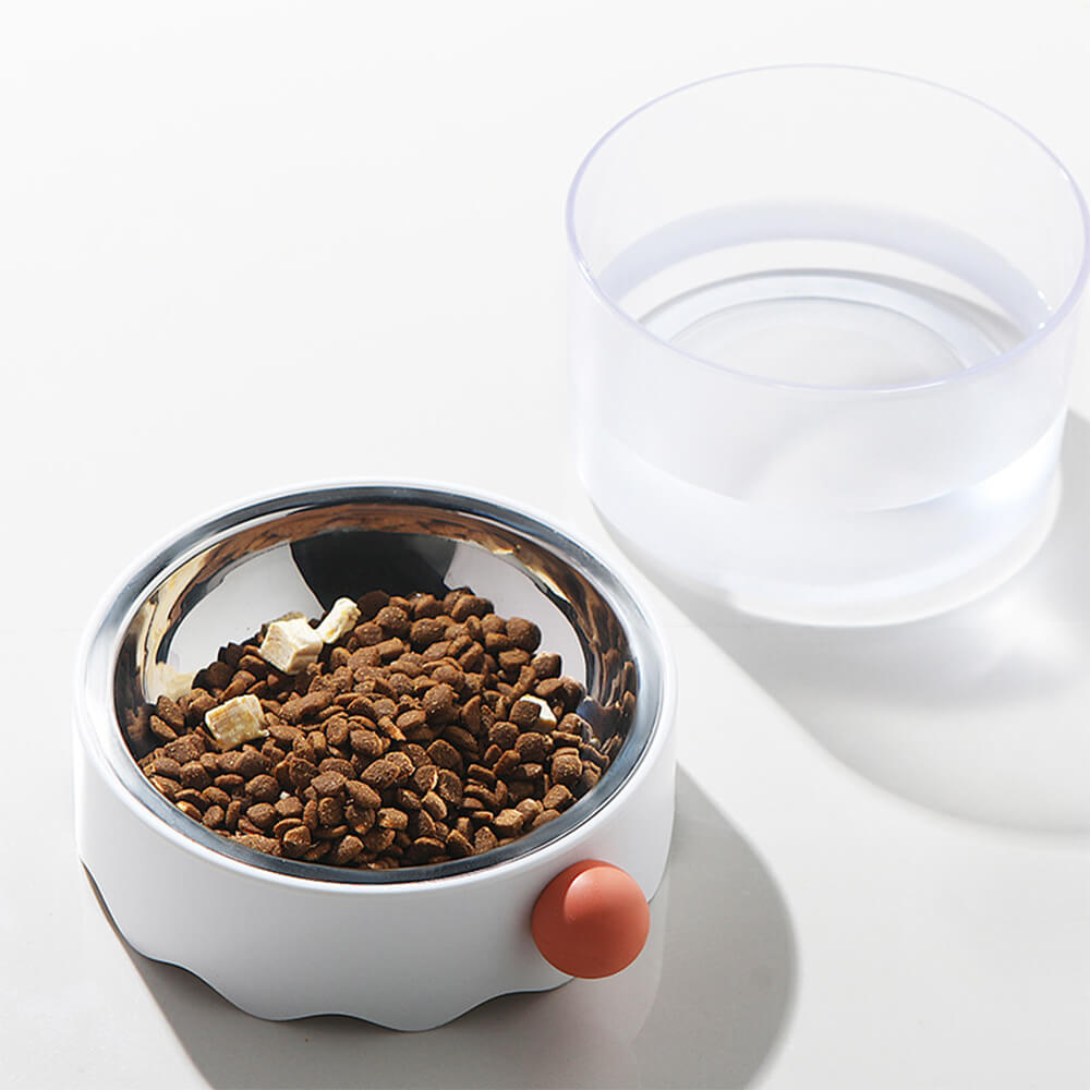 Removable Double-Layer Dog Bowl – Stainless, Non-Slip