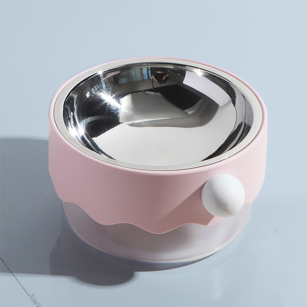 Removable Double-Layer Dog Bowl – Stainless, Non-Slip