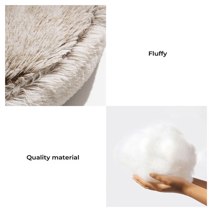 Calming Plush Semi-Enclosed Dog Bed – Cozy Pita Nest for Small & Medium Pets