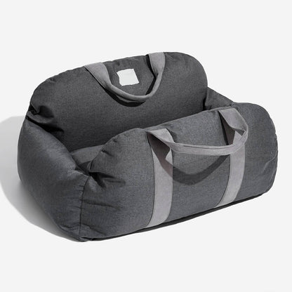 Dog Car Seat Bed – First Class Booster with Safety Belt, Washable Cushion & Travel Carrier