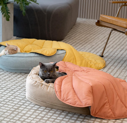 Dog Blanket for Couch – Leaf Shape Washable Sofa Protector & Pet Mat by FunnyFuzzy