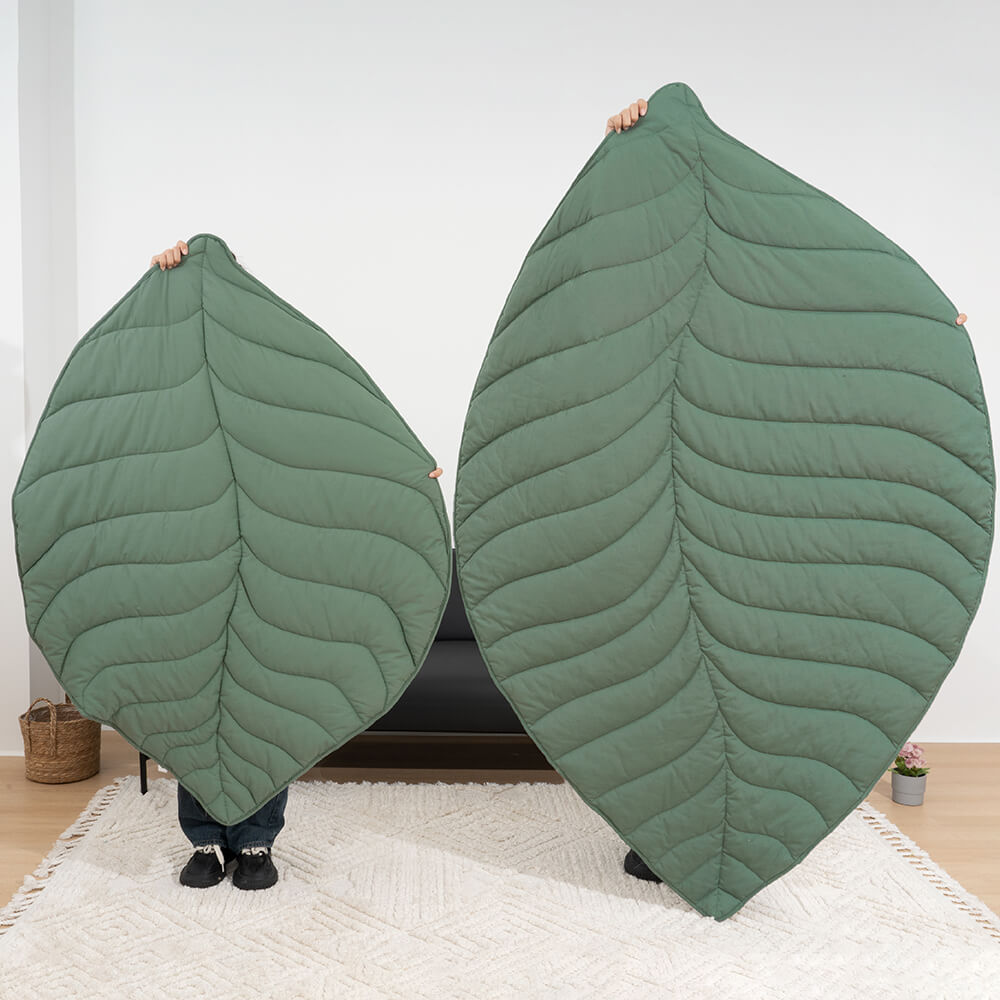 Dog Blanket for Couch – Leaf Shape Washable Sofa Protector & Pet Mat by FunnyFuzzy