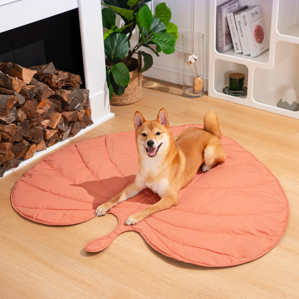 Dog Blanket for Couch – Leaf Shape Washable Sofa Protector & Pet Mat by FunnyFuzzy