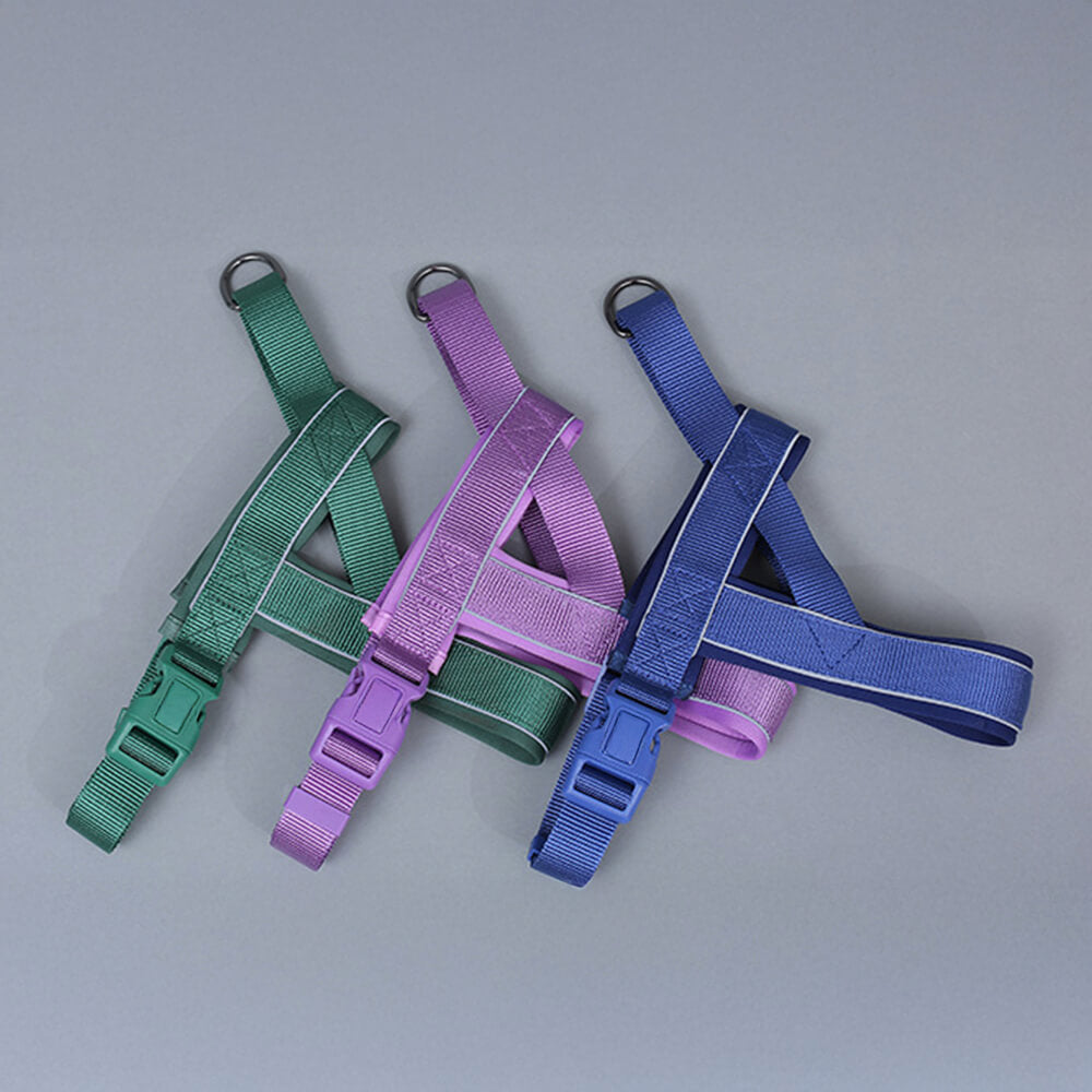 No-Pull Reflective Dog Harness • Adjustable Nylon | Harness, Collar & Leash (Sold Separately)