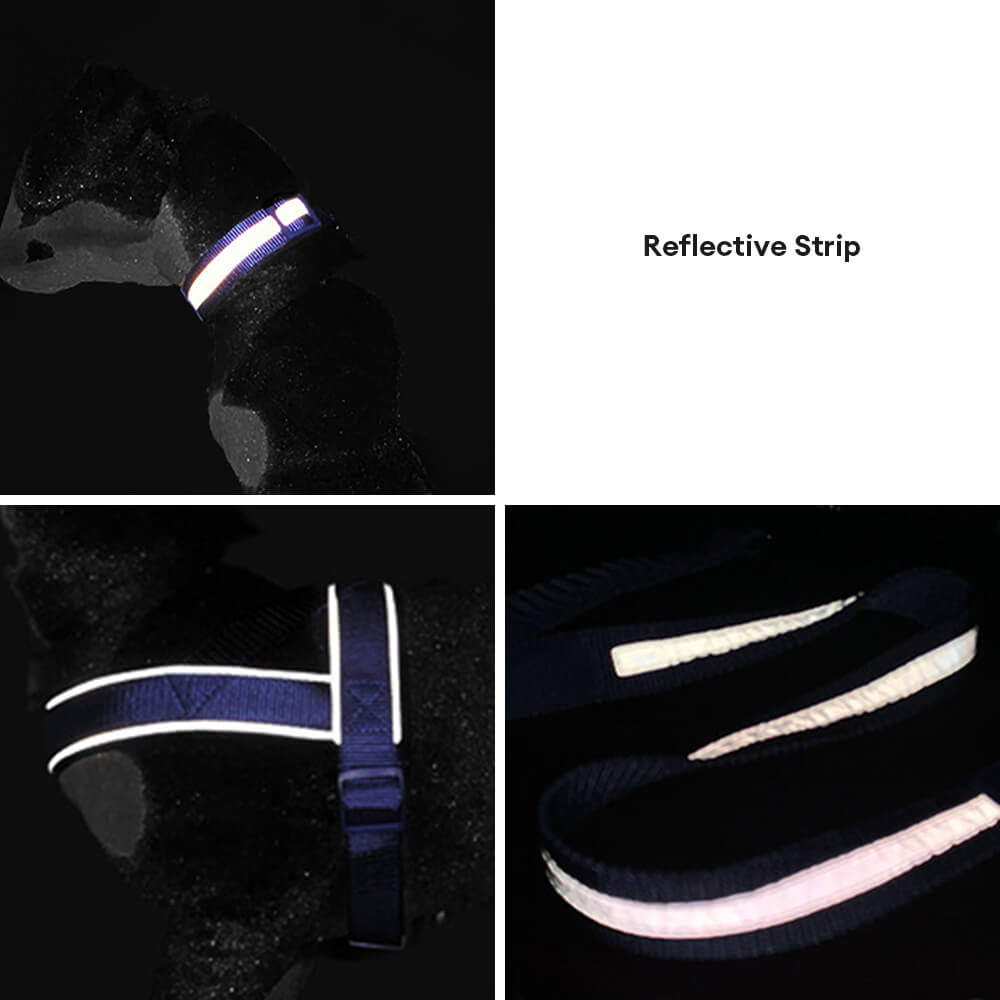 No-Pull Reflective Dog Harness • Adjustable Nylon | Harness, Collar & Leash (Sold Separately)