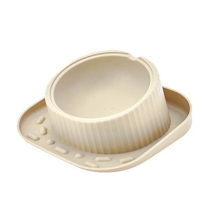 15° Tilted Dog Bowl – Spill-Proof, Non-Slip, Stainless Insert