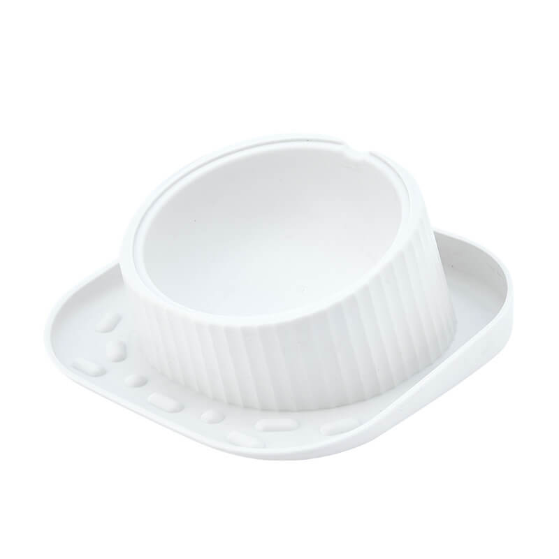 15° Tilted Dog Bowl – Spill-Proof, Non-Slip, Stainless Insert