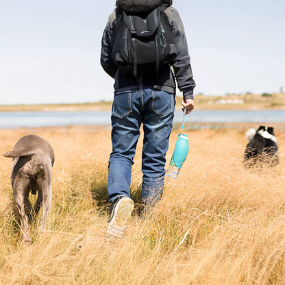 Leaf-Shaped Dog Water Bottle – Foldable, Leak-Proof