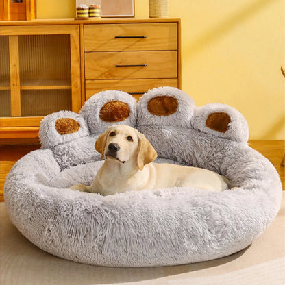 Large Plush Dog Bed – Comfortable Washable Sofa-Style Bed for Small, Medium & Large Dogs