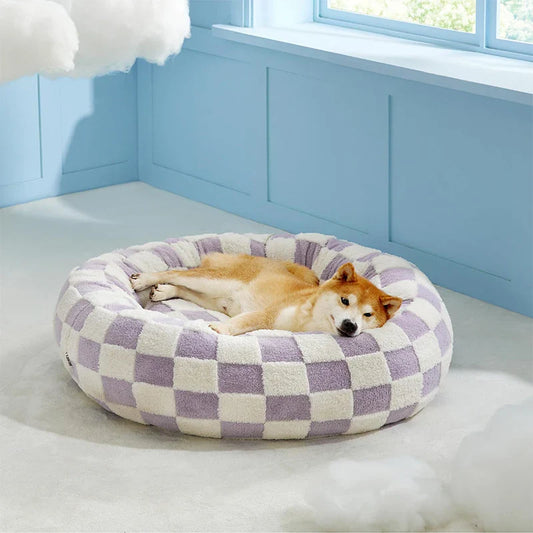 Calming Dog Bed – Anti-Anxiety Plush Washable Nest with Orthopedic Support for Small to XL Dogs