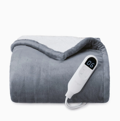 Heating Throw Blanket – Electric Heated Throw with Digital Display, 3 Heat Settings, Auto Shut-Off & Washable