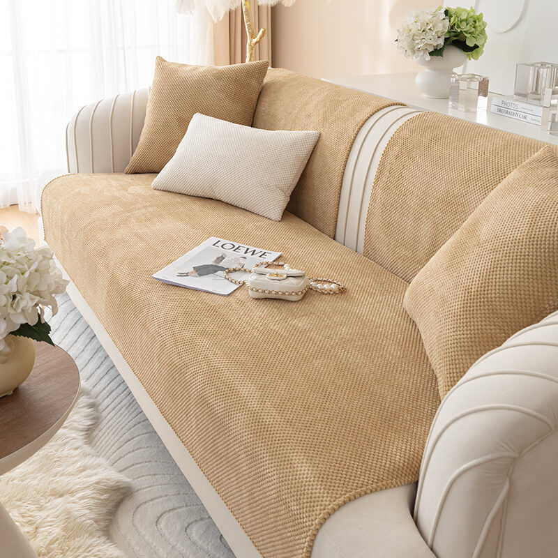 Washable Couch Cover – Plush Non-Slip Sofa Protector, Pet-Friendly Furniture Cover