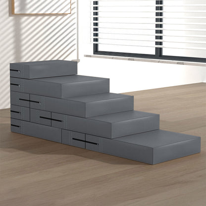 Dog Stairs for Bed & Sofa – Waterproof Washable PU Leather Modular Multi-Level Pet Steps
