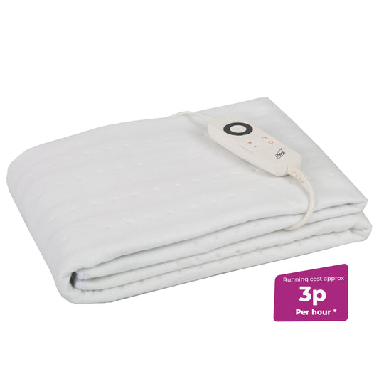 Neo Electric Heated Underblanket Single – 6 Heat Settings, 3 Timer Options, Washable & Energy Efficient