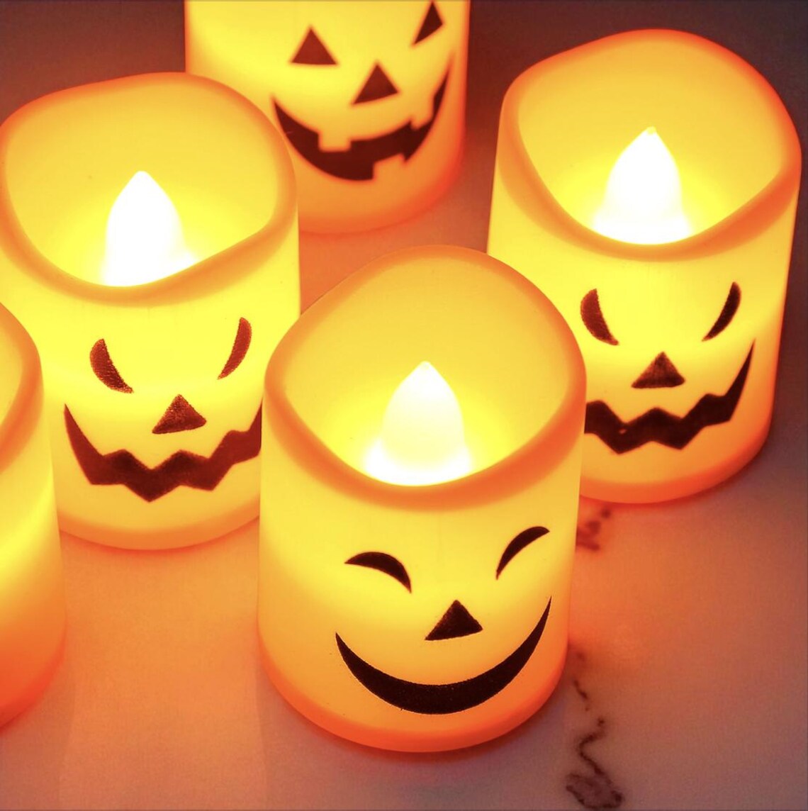 Halloween Skull Candle Lantern – LED Flameless Candle Holder, Pumpkin Ghost Light, Haunted House Halloween Decoration