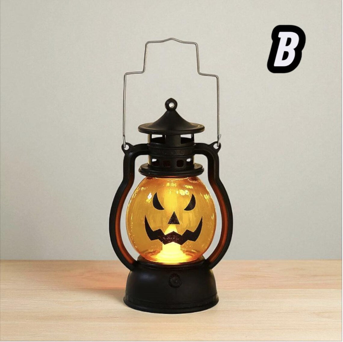 Halloween Lantern Set – Pumpkin & Skull LED Lamps, Haunted House Party Décor, Spooky Halloween Lights