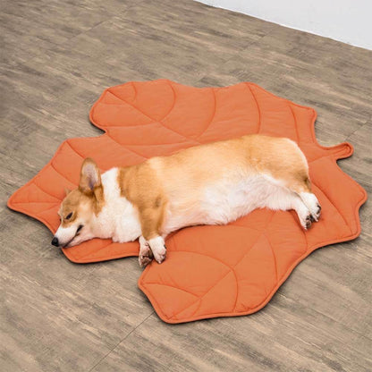 Dog Blanket for Couch – Leaf Shape Washable Sofa Protector & Pet Mat by FunnyFuzzy