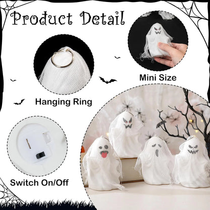 Halloween Skull String Lights – LED Hanging Skeleton Ghost Décor for Indoor & Outdoor Halloween Decorations