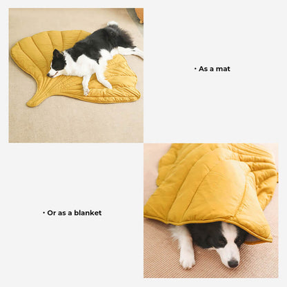 Dog Blanket for Couch – Leaf Shape Washable Sofa Protector & Pet Mat by FunnyFuzzy