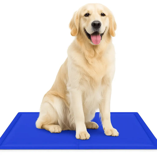 Self - Cooling Gel Pet Mat 64 × 44 cm – Waterproof PVC, Foldable (M) - mafooouk