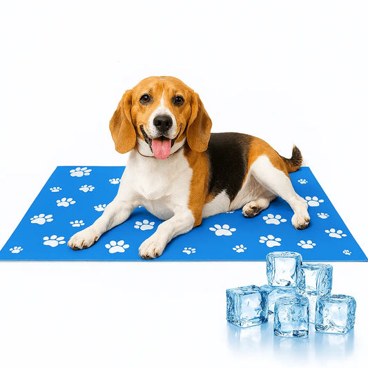 Self - Cooling Gel Pet Mat 90 × 50 cm – Foldable, Scratch - Resistant (L) - mafooouk